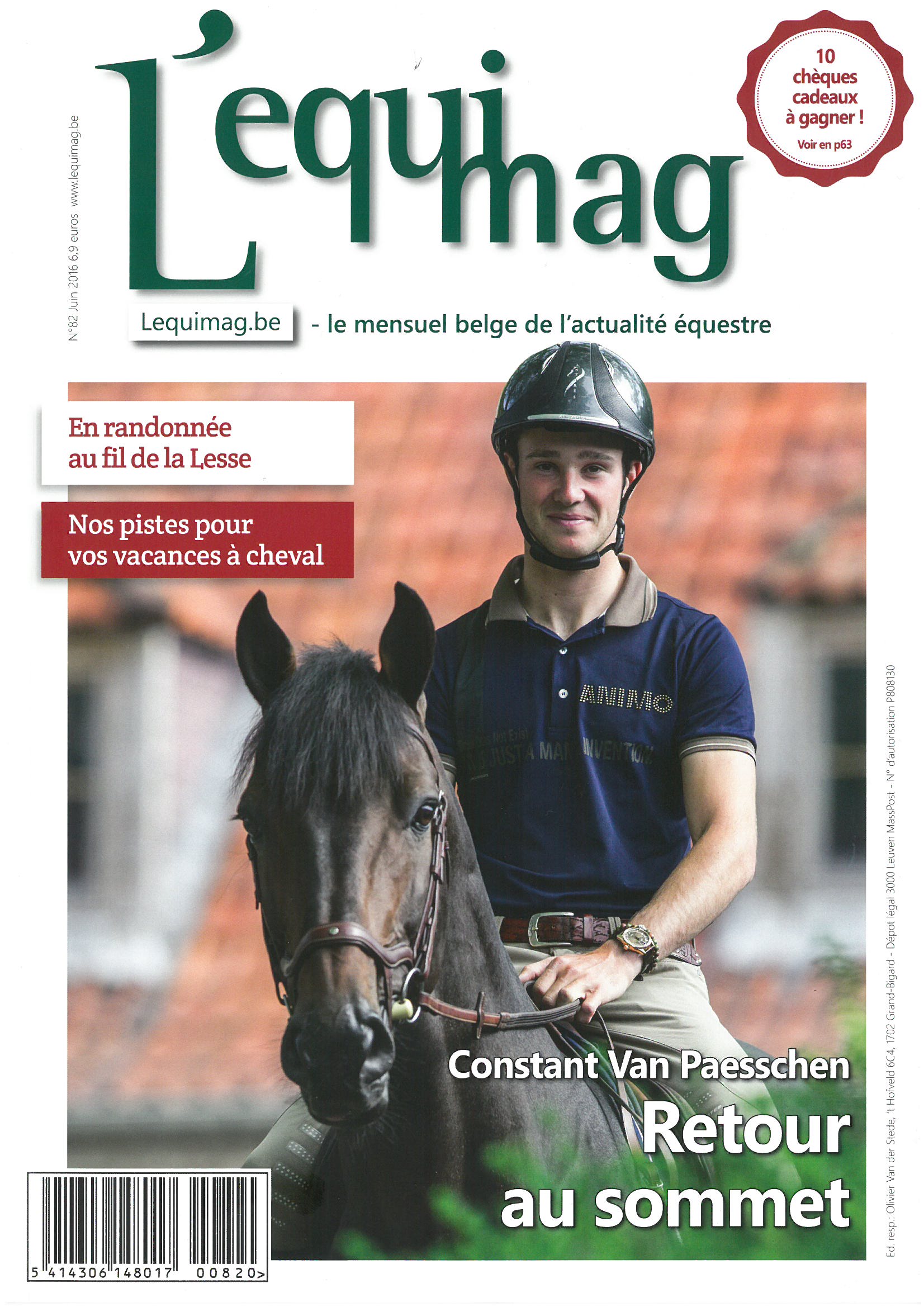 Couverture L'equimag Constant Van Paesschen 