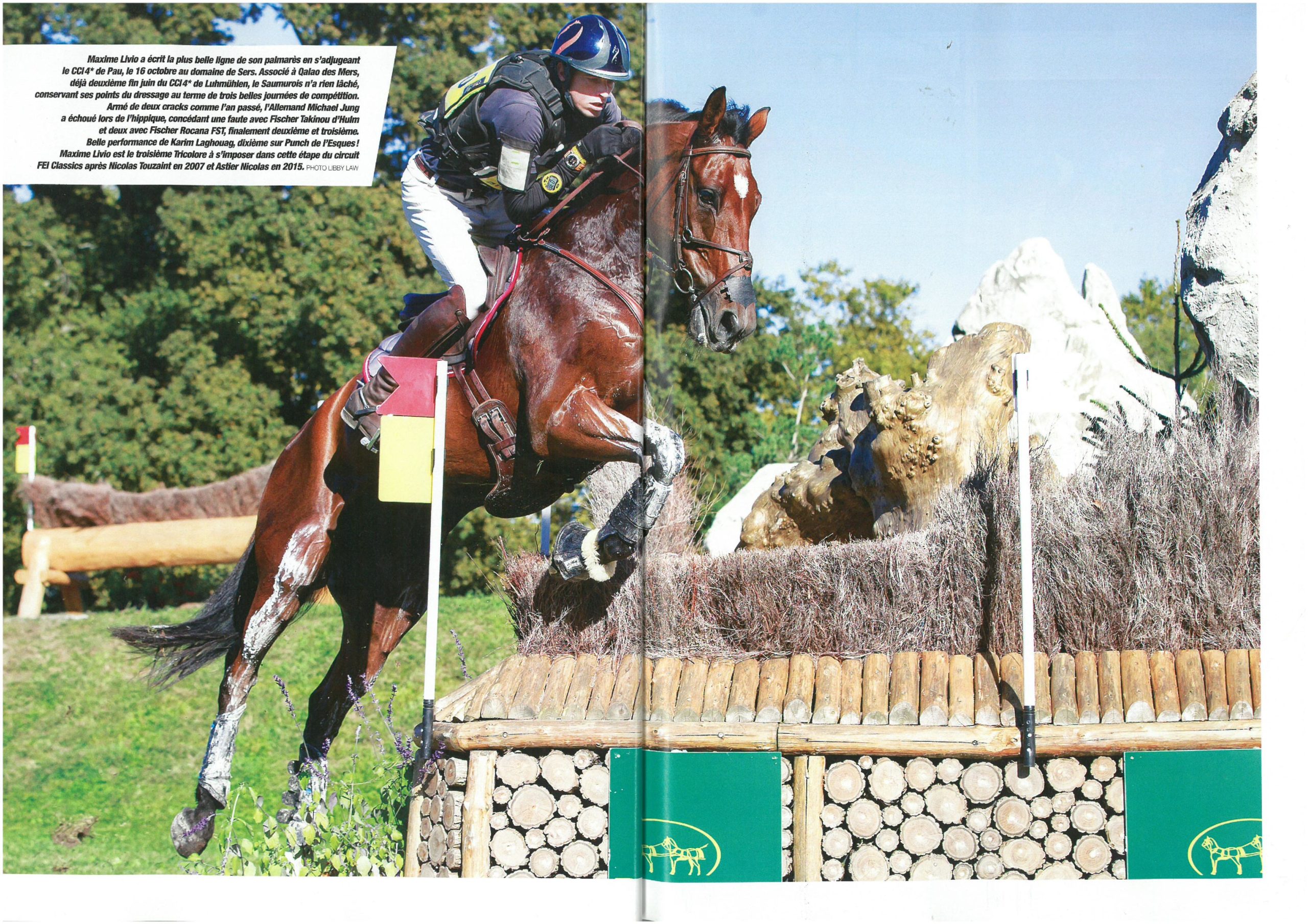 Maxime LIVIO sur un cross avec des équipements Antarès