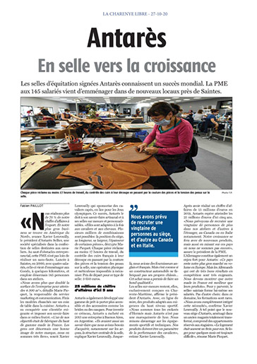 Antarès Article de journal